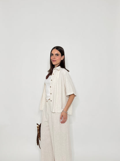 Completo Sofi in 100% cotone Panna