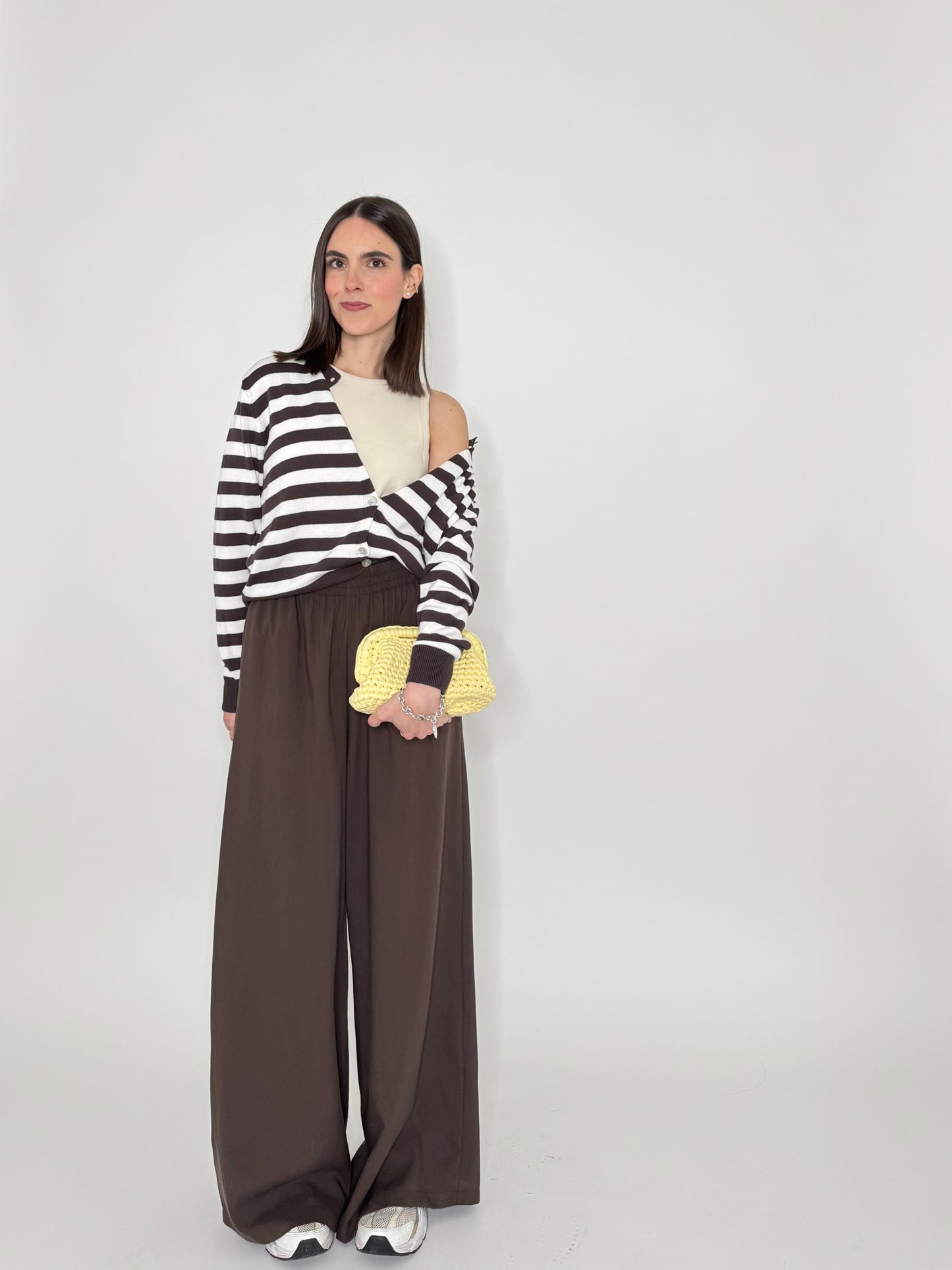 Pantalone morbido in 100% tencel Cioccolato