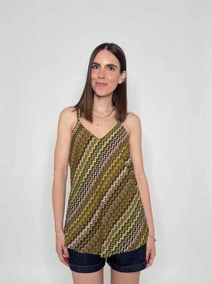 Top in viscosa stampa Missoni