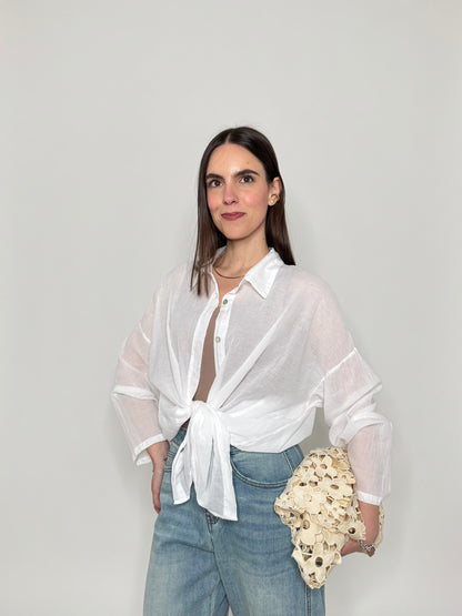 Camicia in mussola di cotone