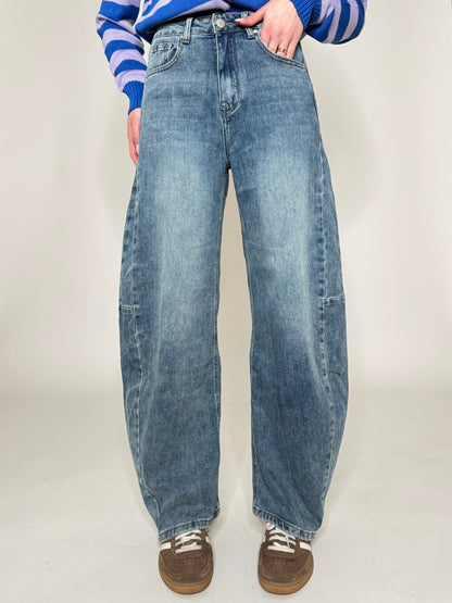 Jeans Ballon medium denim