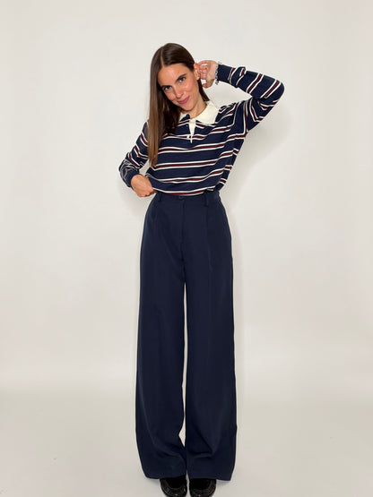 Pantalone taglio sartoriale blu - IN RIASSORTIMENTO