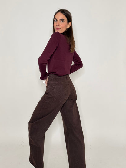 Jeans Barrell Fit leopardato