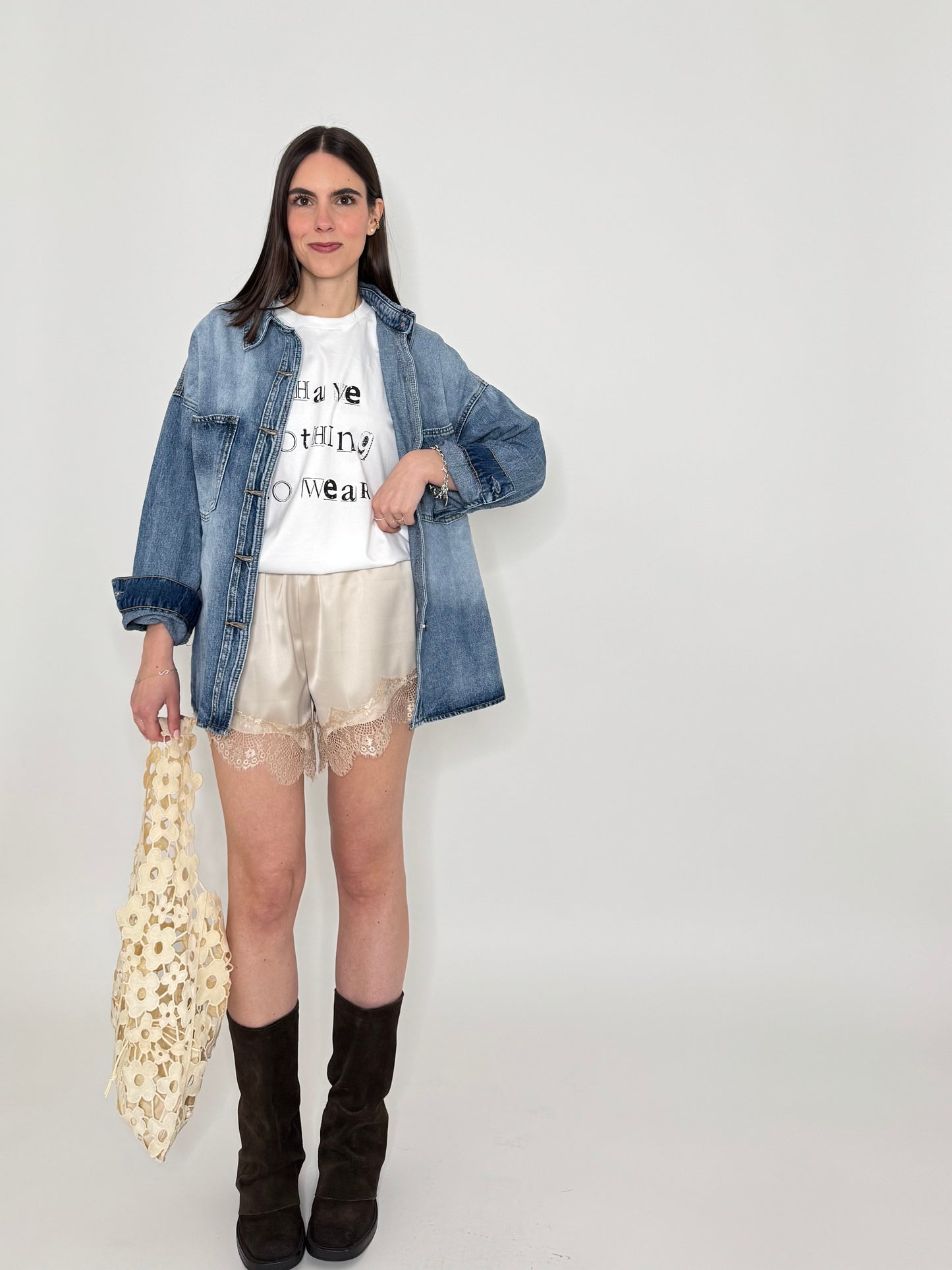 Giacca camicia di jeans