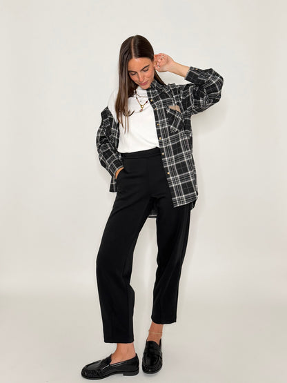 Pantalone ovetto in misto viscosa