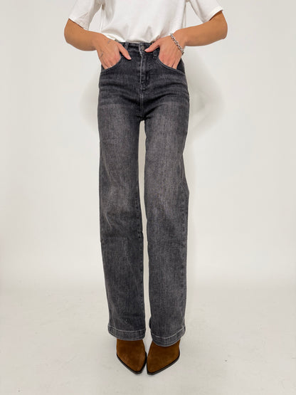 Jeans "Madrid" Wide Leg grigio