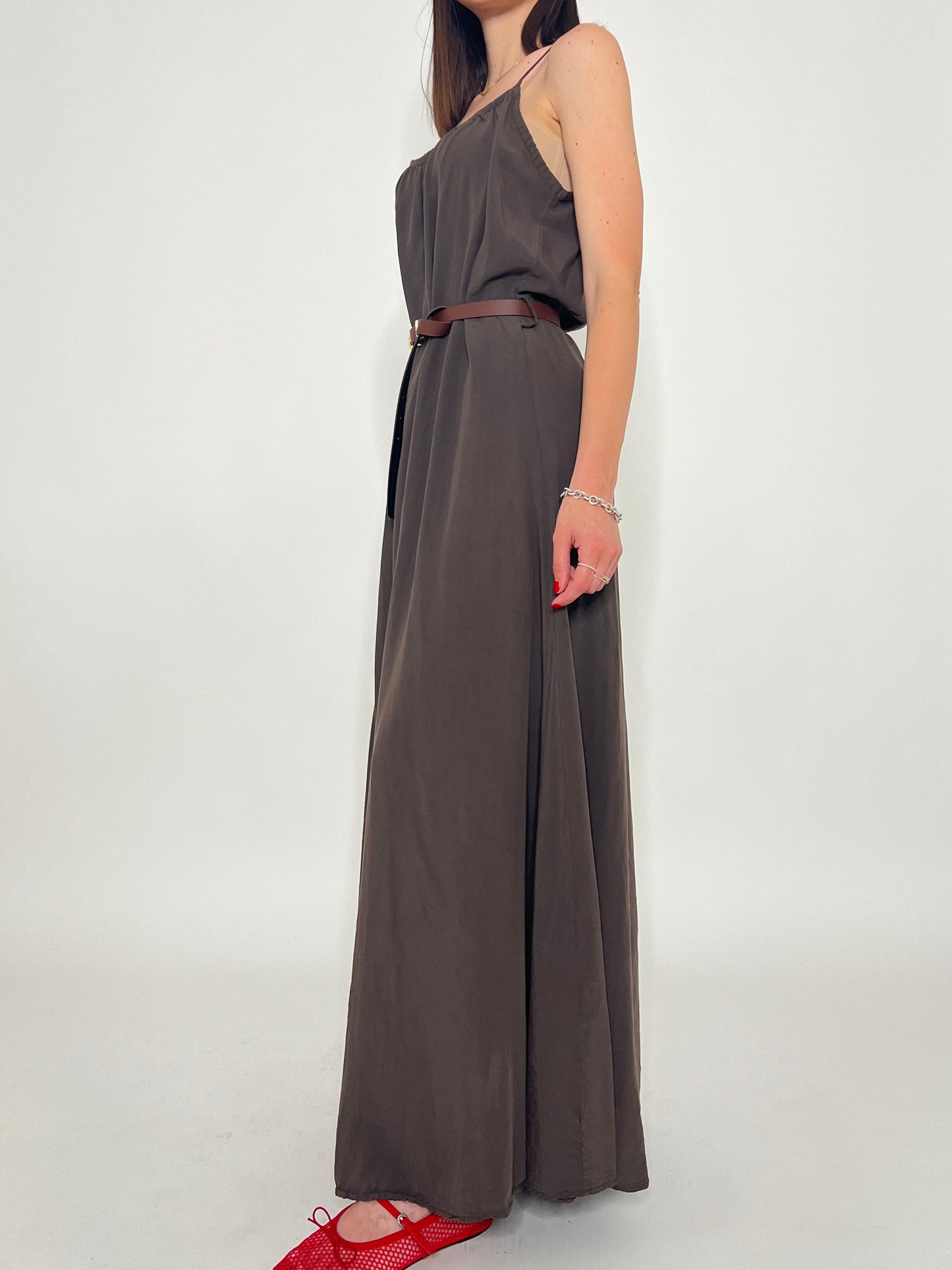 Abito Clelia in 100% tencel Moro