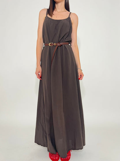 Abito Clelia in 100% tencel Moro