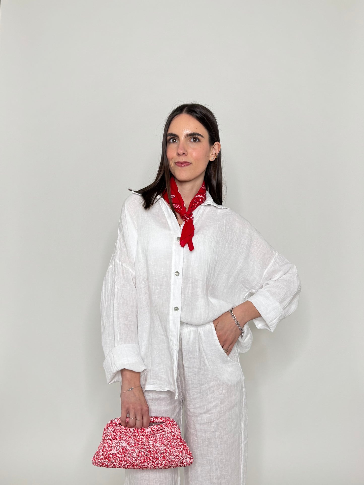 Camicia in lino Deserto Bianco