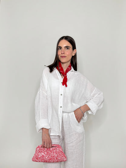 Camicia in lino Deserto Bianco