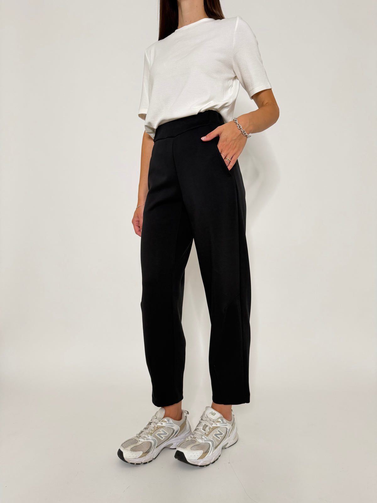 Pantalone ovetto in misto viscosa