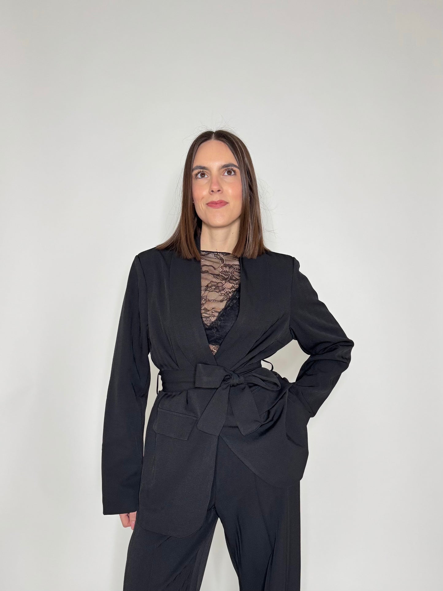 Giacca taglio elegante strutturata Nera
