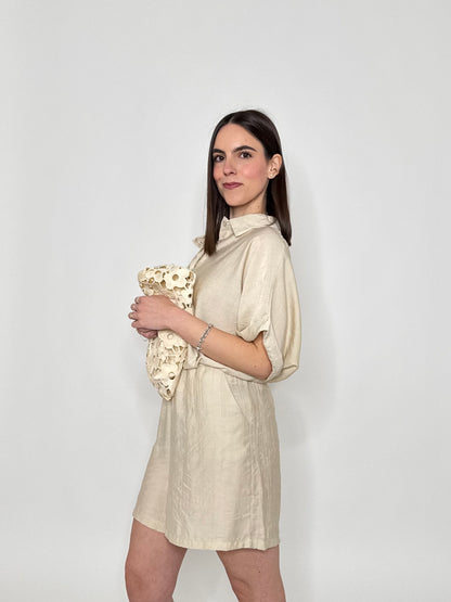 Completo Kelly in viscosa beige