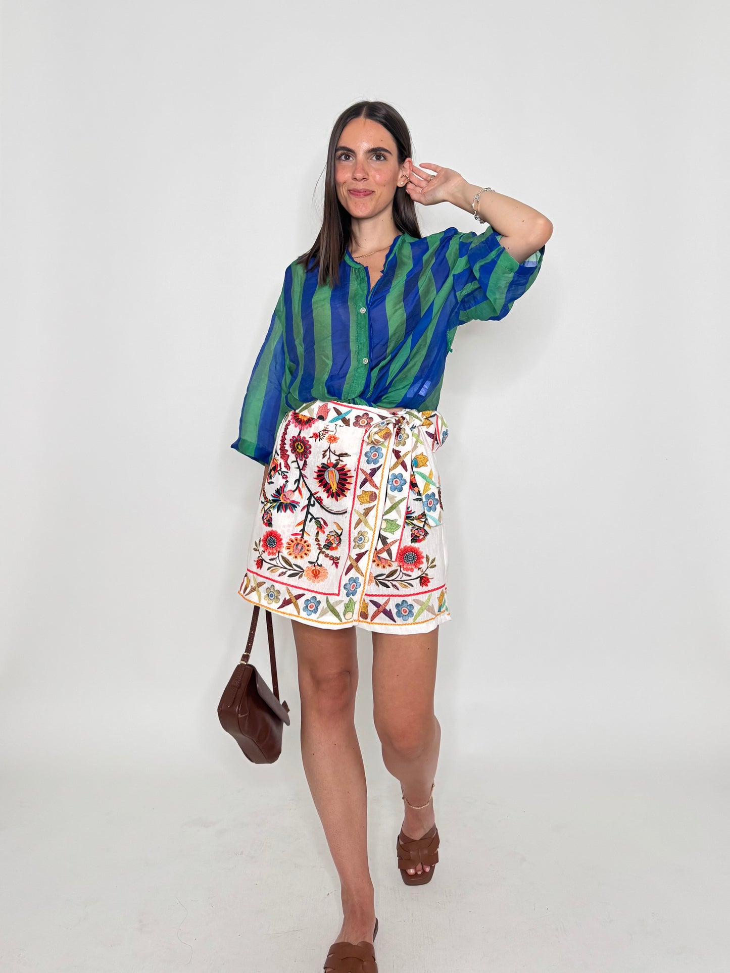 Gonna pantalone stampa flora