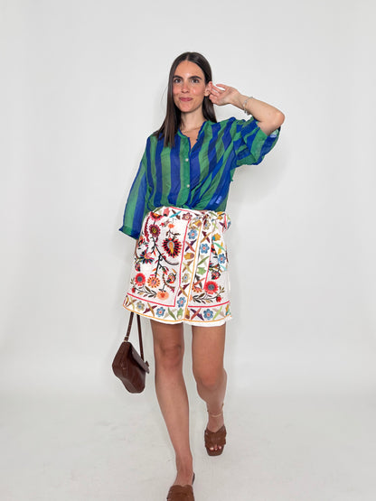 Gonna pantalone stampa flora