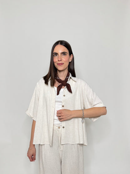 Completo Sofi in 100% cotone Panna
