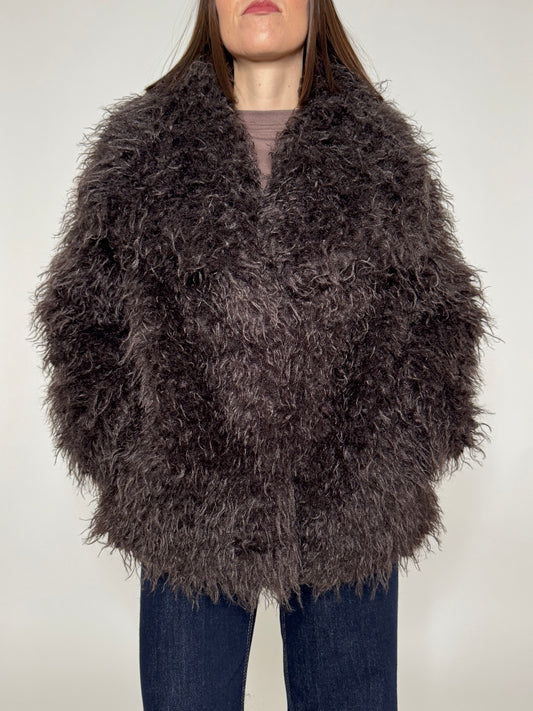 EcoPelliccia fluffy moro