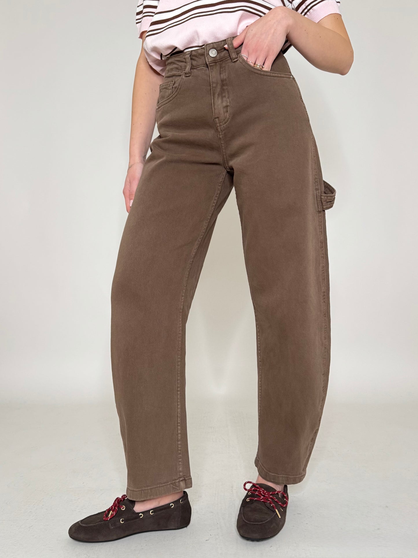 Jeans barrel fit Nutella