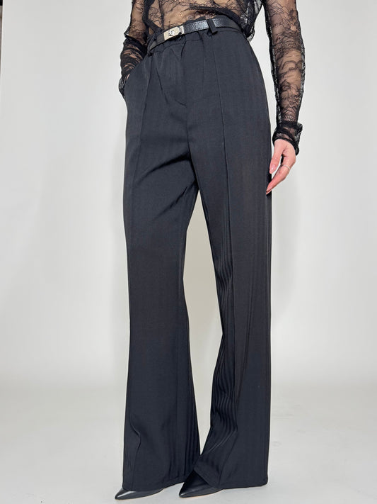 Pantalone morbido taglio elegante Nero