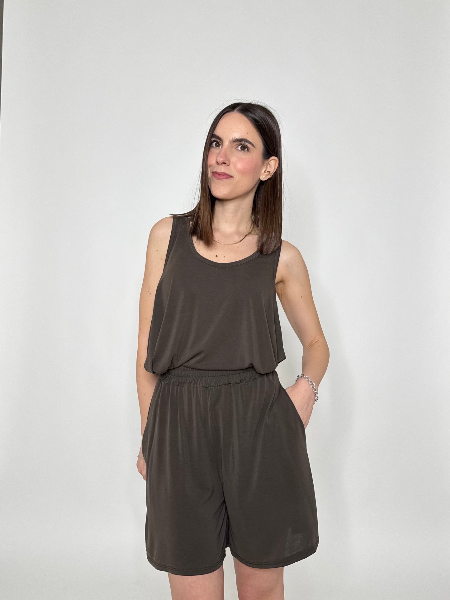 Completo comfy in modal cioccolato