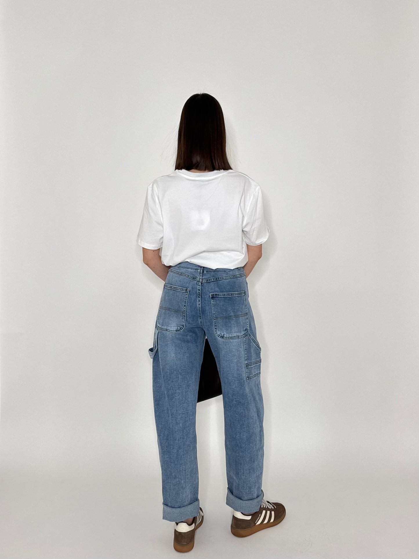 Jeans barrel light medium blue