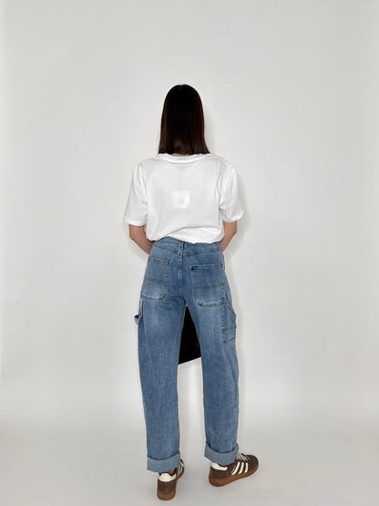 Jeans barrel light medium blue