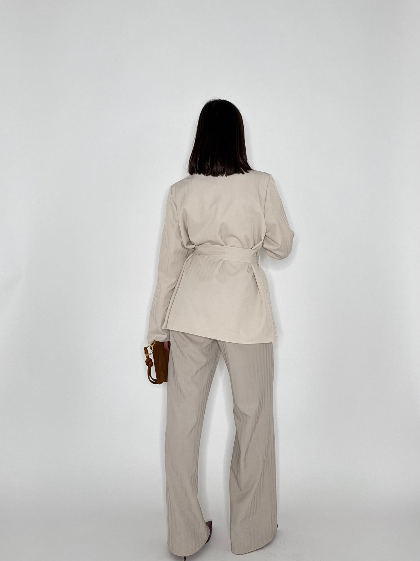 Giacca taglio elegante strutturata Beige