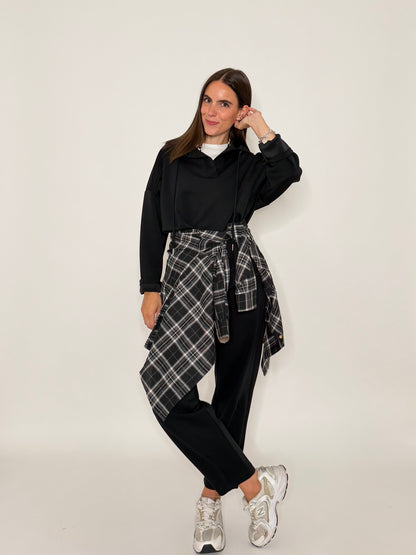Pantalone ovetto in misto viscosa