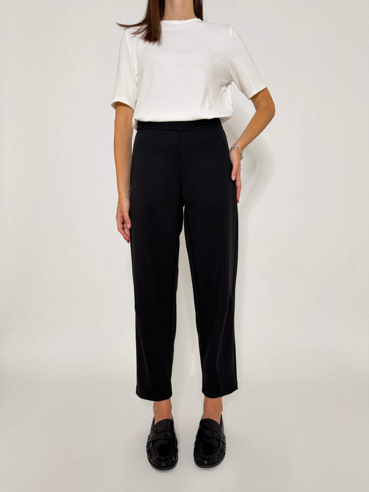 Pantalone ovetto in misto viscosa