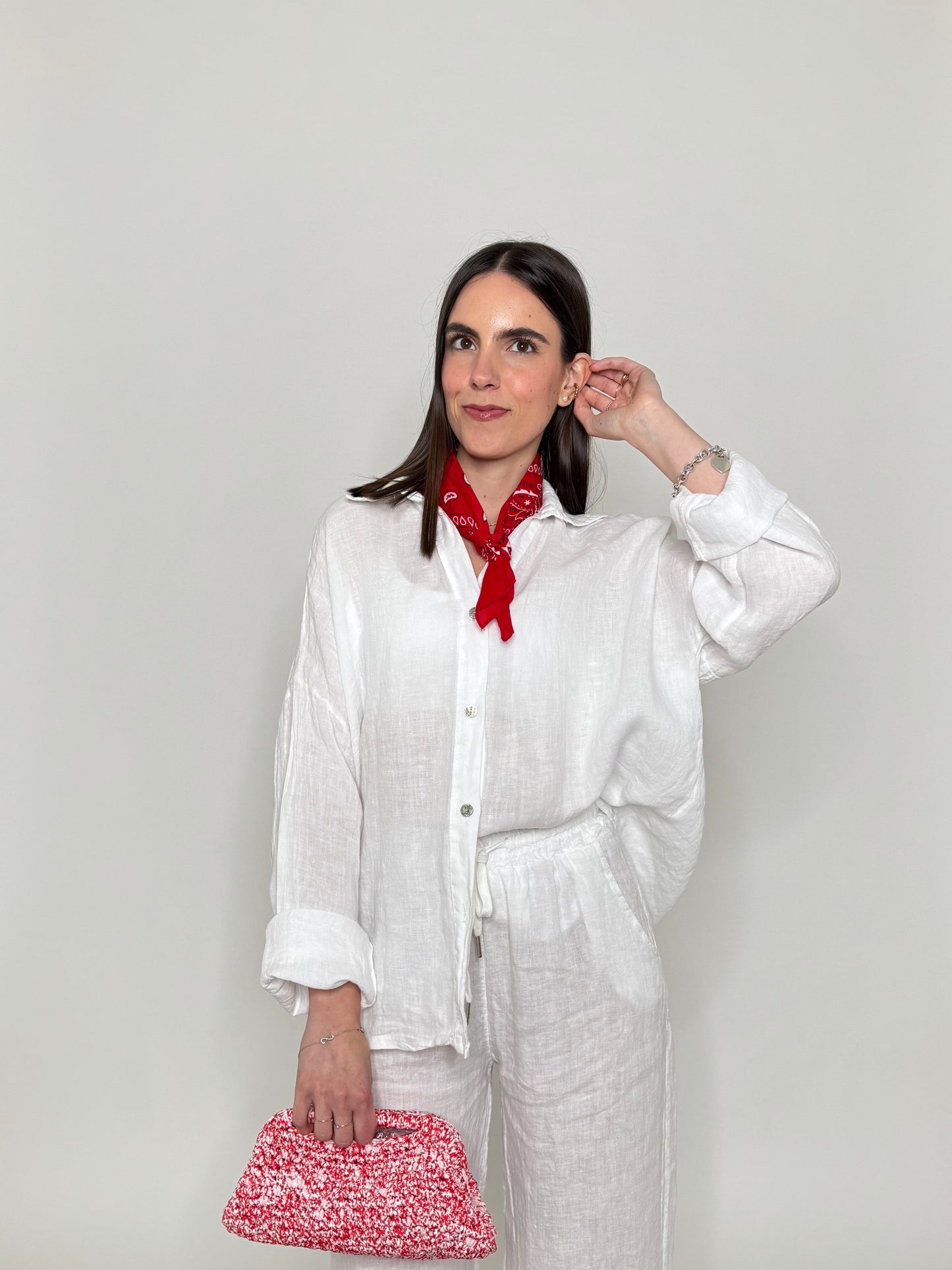 Camicia in lino Deserto Bianco