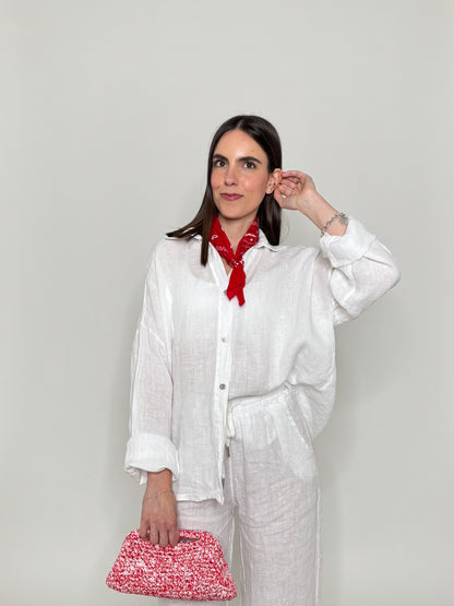 Camicia in lino Deserto Bianco