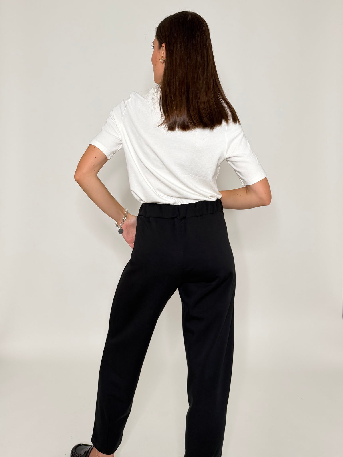 Pantalone ovetto in misto viscosa
