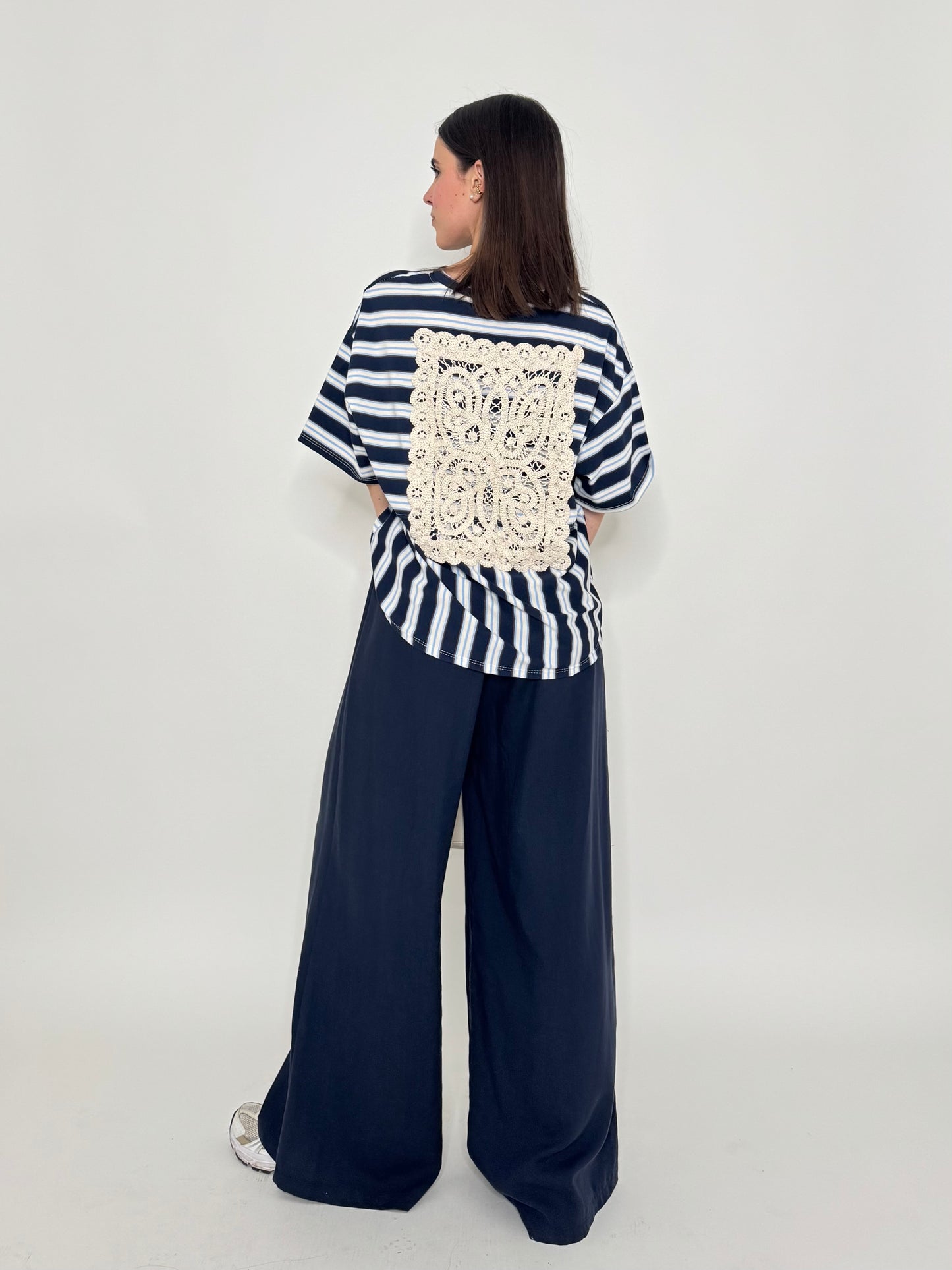 Pantalone morbido in 100% tencel Blu