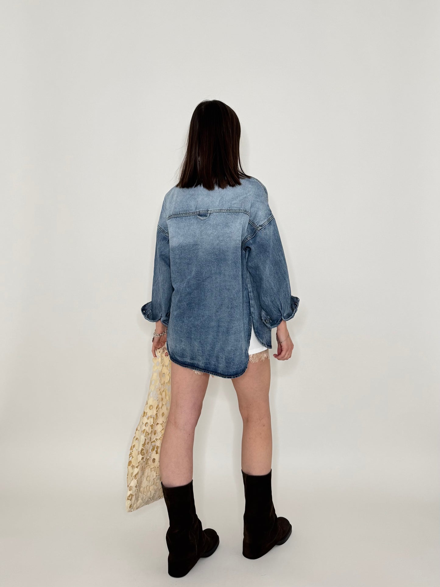 Giacca camicia di jeans