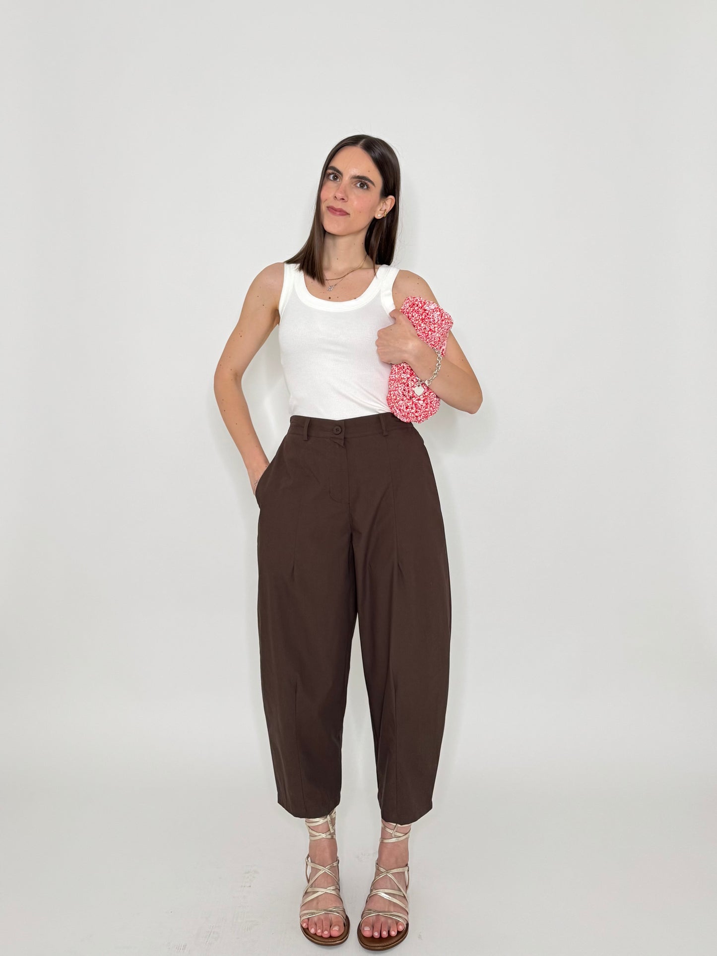 Pantalone Gaucho in 100% cotone