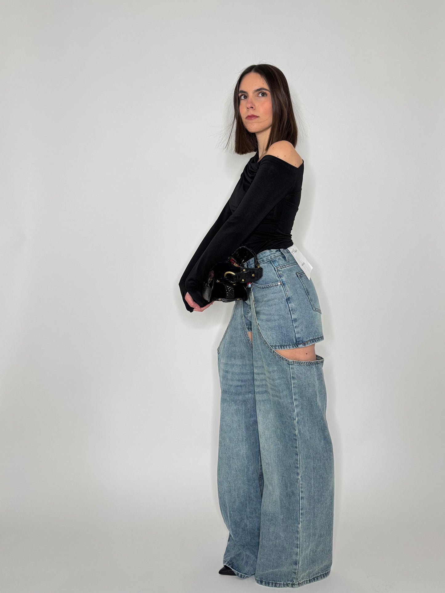 Jeans 2in1 Wide Leg