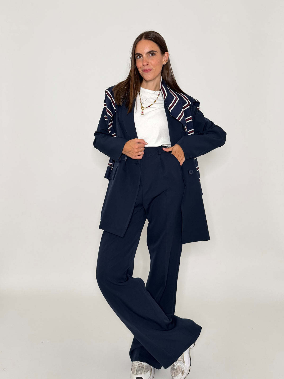 Pantalone taglio sartoriale blu - IN RIASSORTIMENTO