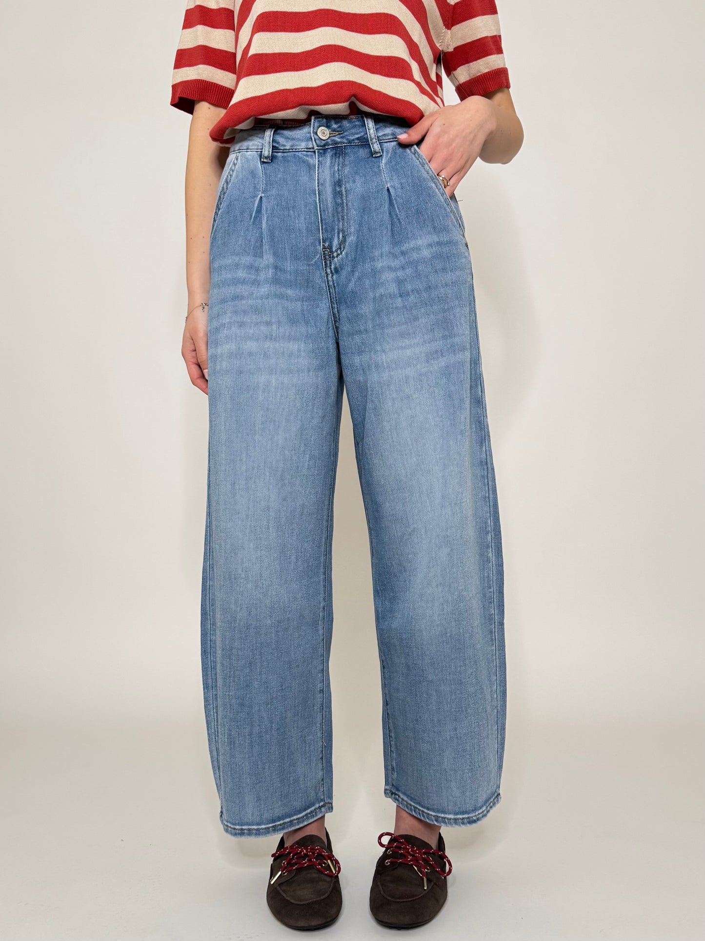 Jeans Ballon Soft in cotone leggero