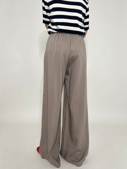 Pantalone morbido in 100% tencel Fango