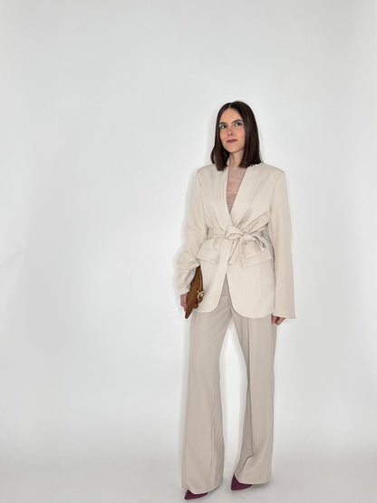 Giacca taglio elegante strutturata Beige