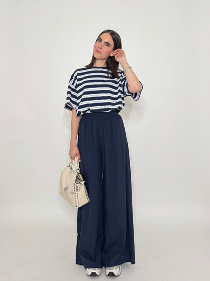 Pantalone morbido in 100% tencel Blu