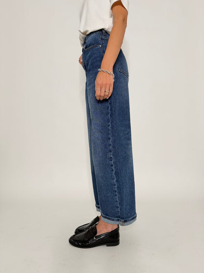Jeans Balloon Fit in Denim Blu
