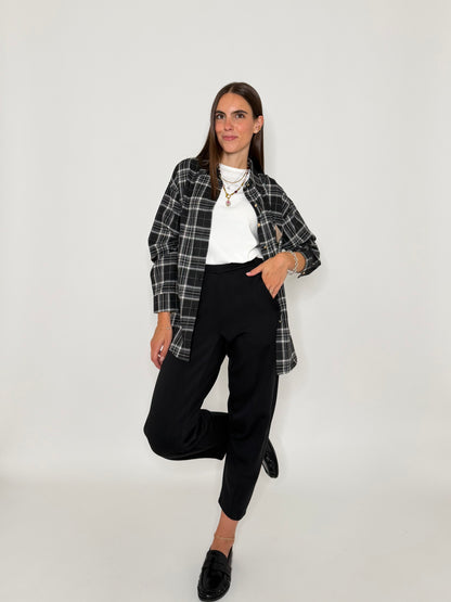 Pantalone ovetto in misto viscosa