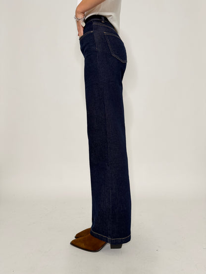 Jeans "Madrid" Wide Leg lavaggio zero