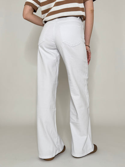Jeans palazzo white