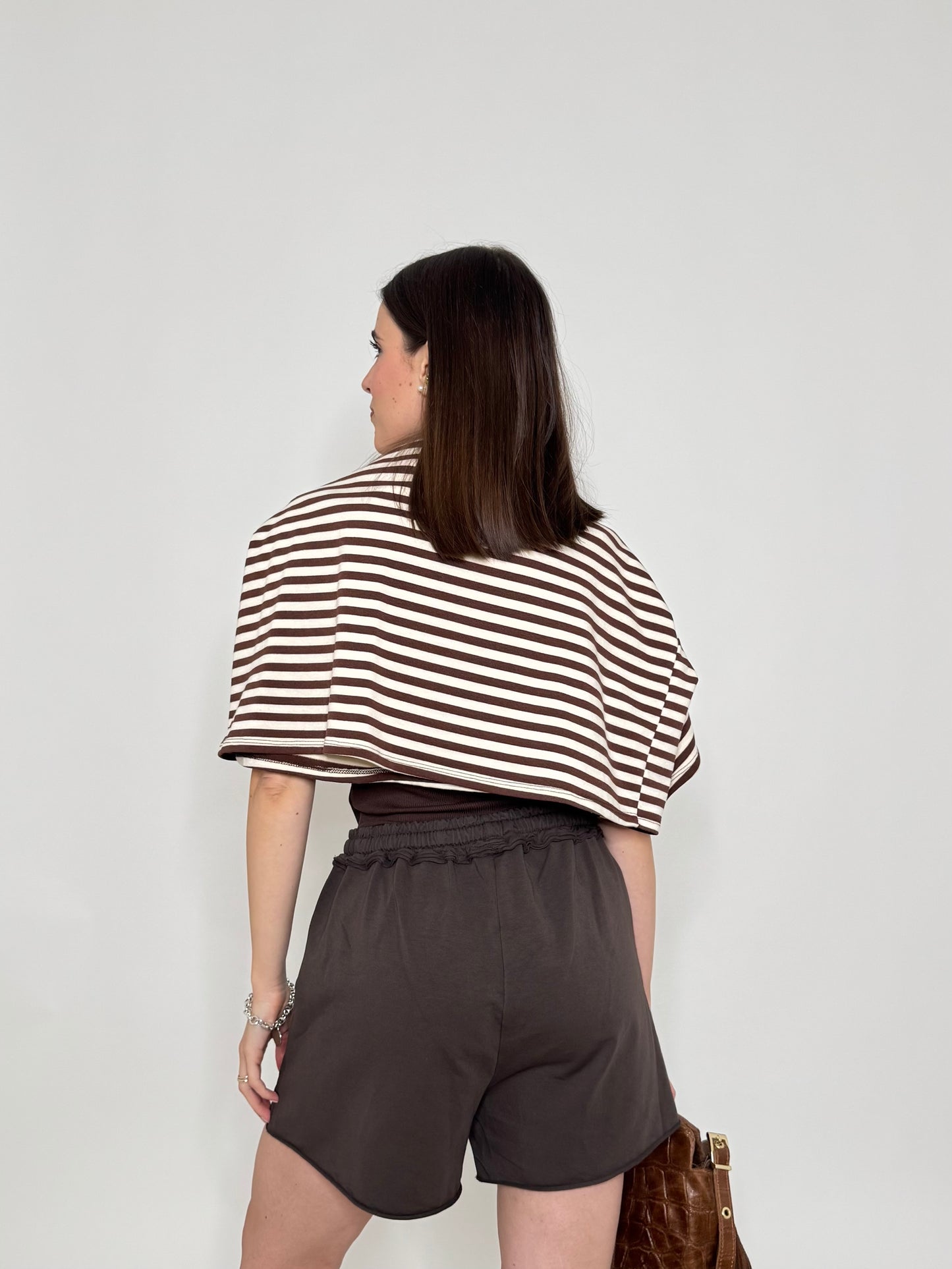 Pantaloncino in maglina cotone Comfy Cacao