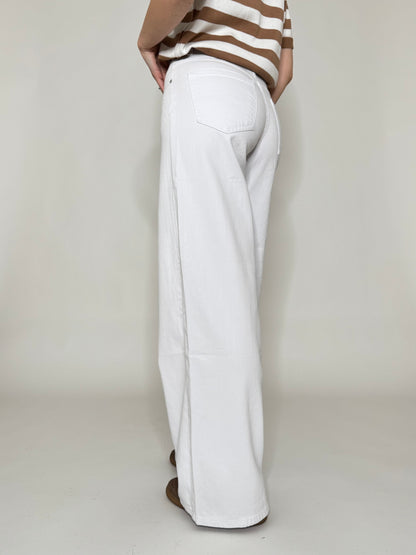 Jeans palazzo white