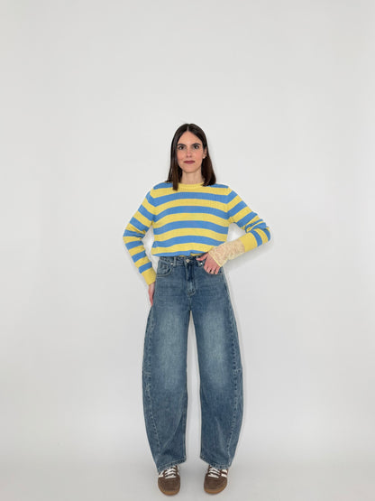 Jeans Ballon medium denim