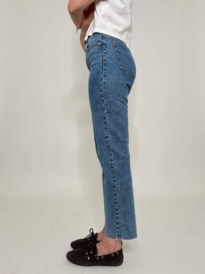 Jeans gamba dritta tela ferma