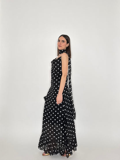 Abito Flamenco lungo pois Nero